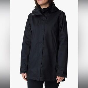 Columbia Splash A Little II Rain/Wind Jacket W/Omni Tech - Black, Size Medium